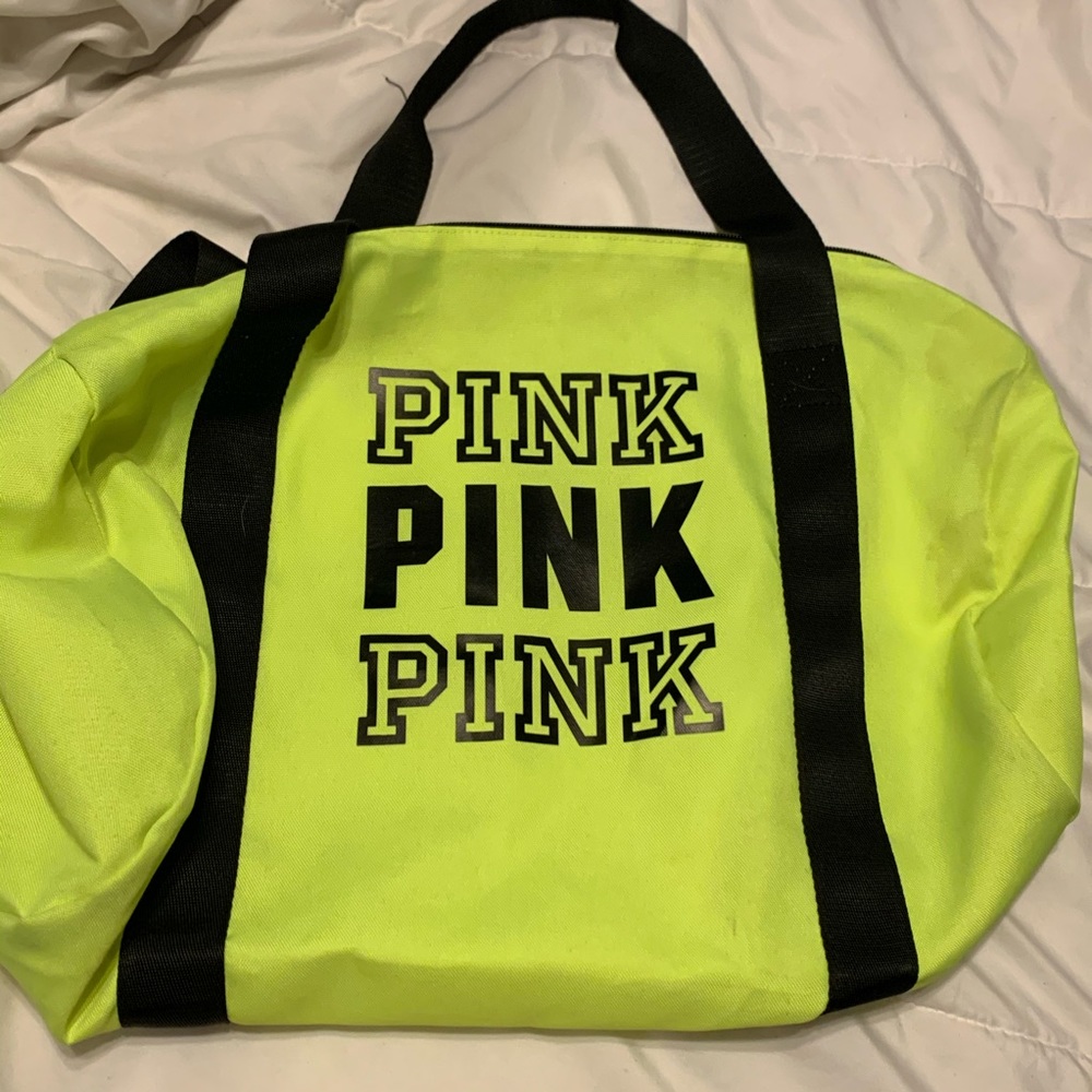 victorias secret pink duffel bag!